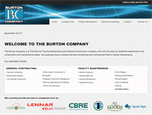 Tablet Screenshot of burtoncompany.net